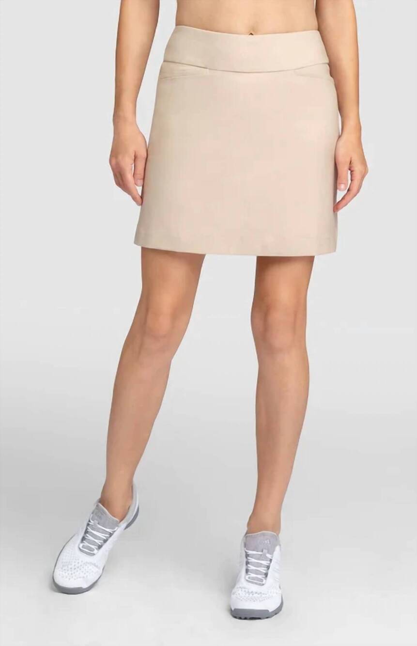 NEW TAIL mulligan golf skort in sand